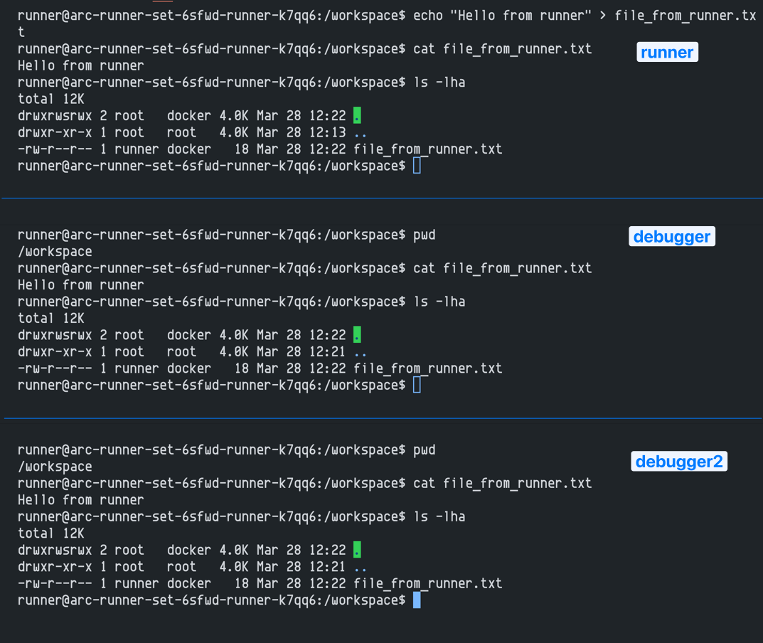 emptyDir volume mount