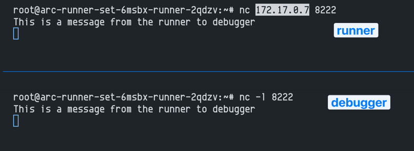 runner->debugger