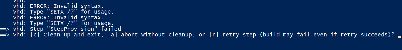 Ask on error screenshot